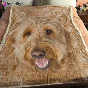 Dog Blanket Dog Face Blanket Dog Throw Blanket Goldendoodle Blanket Furlidays 2