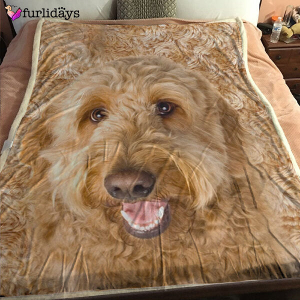 Dog Blanket – Dog Face Blanket – Dog Throw Blanket – Goldendoodle Blanket – Furlidays