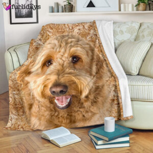 Dog Blanket Dog Face Blanket Dog Throw Blanket Goldendoodle Blanket Furlidays 3