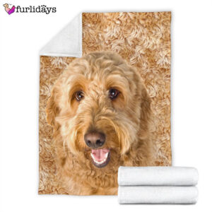 Dog Blanket Dog Face Blanket Dog Throw Blanket Goldendoodle Blanket Furlidays 6
