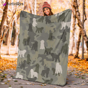 Dog Blanket Dog Face Blanket Dog Throw Blanket Goldendoodle Camo Blanket Furlidays 10