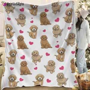 Dog Blanket Dog Face Blanket Dog Throw Blanket Goldendoodle Heart Blanket Furlidays 1 68552076 b310 4e23 8d9e 9281126e006c