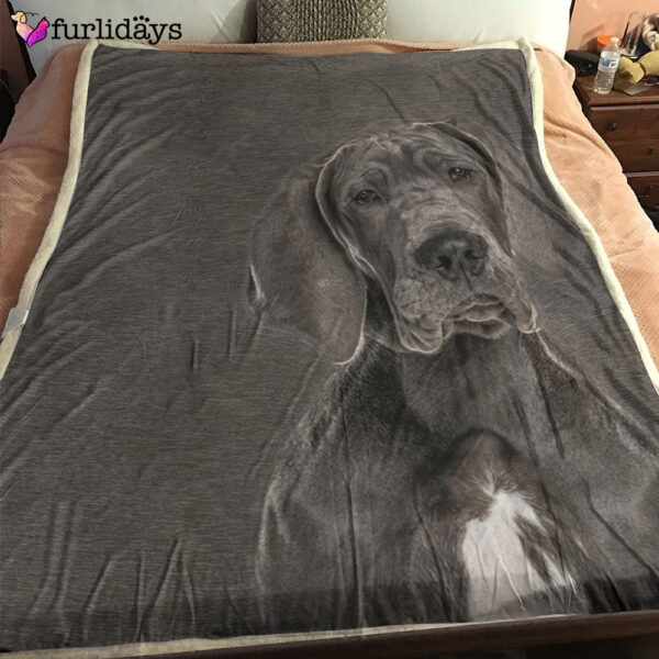 Dog Blanket – Dog Face Blanket – Dog Throw Blanket – Great Dane Blanket – Furlidays