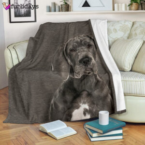 Dog Blanket Dog Face Blanket Dog Throw Blanket Great Dane Blanket Furlidays 3