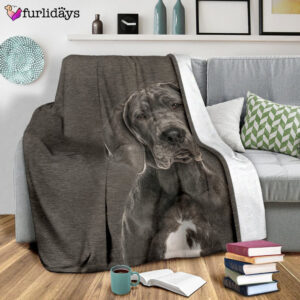 Dog Blanket Dog Face Blanket Dog Throw Blanket Great Dane Blanket Furlidays 5