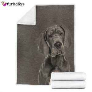 Dog Blanket Dog Face Blanket Dog Throw Blanket Great Dane Blanket Furlidays 6