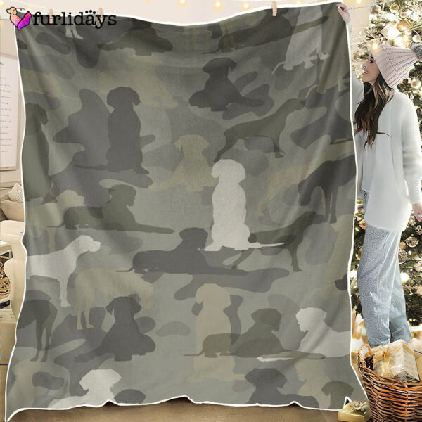 Dog Blanket – Dog Face Blanket – Dog Throw Blanket – Great Dane Camo Blanket – Furlidays