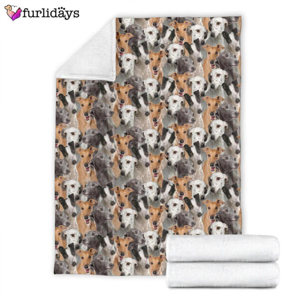 Dog Blanket – Dog Face Blanket – Dog Throw Blanket – Greyhound Full Face Blanket – Furlidays