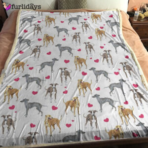 Dog Blanket Dog Face Blanket Dog Throw Blanket Greyhound Heart Blanket Furlidays 1