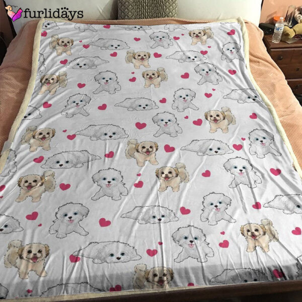 Dog Blanket – Dog Face Blanket – Dog Throw Blanket – Havanese Heart Blanket – Furlidays