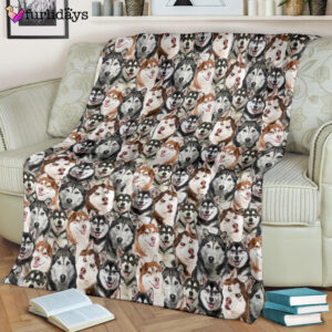 Dog Blanket Dog Face Blanket Dog Throw Blanket Husky Full Face Blanket Furlidays 8