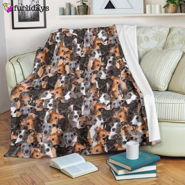Dog Blanket – Dog Face Blanket – Dog Throw Blanket – Italian Greyhound Full Face Blanket – Furlidays