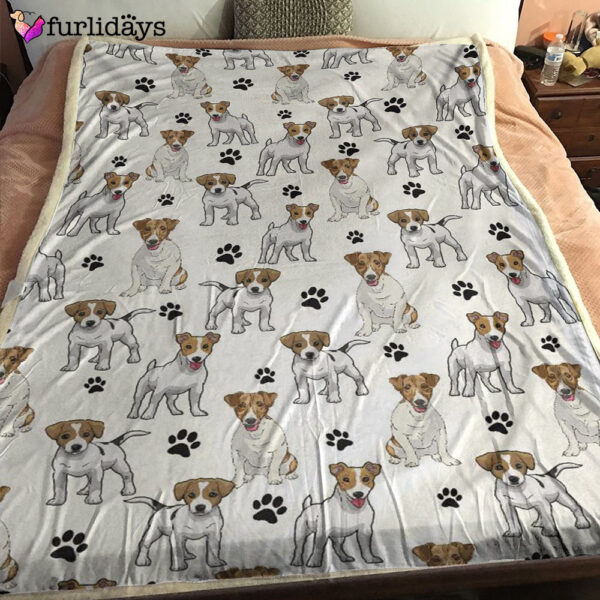 Dog Blanket – Dog Face Blanket – Dog Throw Blanket – Jack Russell Terrier Paw Blanket – Furlidays