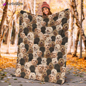 Dog Blanket Dog Face Blanket Dog Throw Blanket Labradoodle Full Face Blanket Furlidays 10
