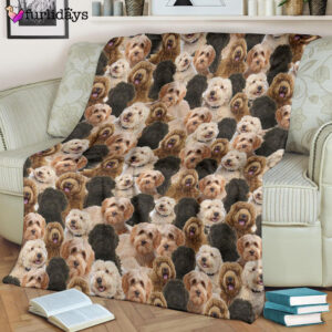 Dog Blanket Dog Face Blanket Dog Throw Blanket Labradoodle Full Face Blanket Furlidays 8