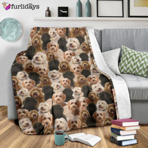 Dog Blanket Dog Face Blanket Dog Throw Blanket Labradoodle Full Face Blanket Furlidays 9