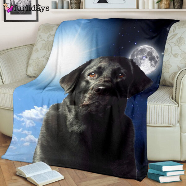 Dog Blanket – Dog Face Blanket – Dog Throw Blanket – Labrador Sherpa Blanket – Furlidays