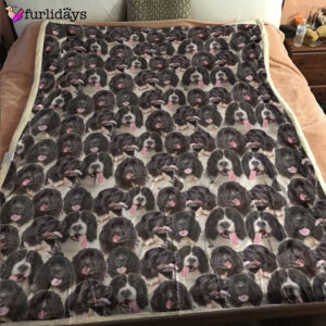 Dog Blanket Dog Face Blanket Dog Throw Blanket Landseer Full Face Blanket Furlidays 2