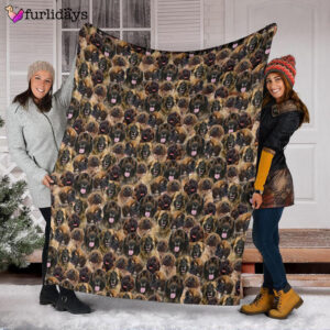 Dog Blanket Dog Face Blanket Dog Throw Blanket Leonberger Full Face Blanket Furlidays 3