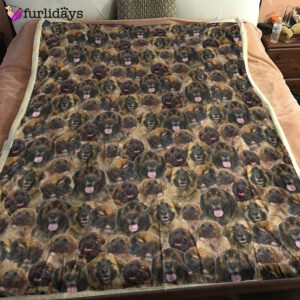 Dog Blanket Dog Face Blanket Dog Throw Blanket Leonberger Full Face Blanket Furlidays 6