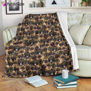 Dog Blanket Dog Face Blanket Dog Throw Blanket Leonberger Full Face Blanket Furlidays 7