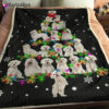 Dog Blanket – Dog Face Blanket – Dog Throw Blanket – Maltese Christmas Tree Blanket – Furlidays