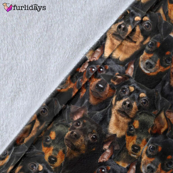 Dog Blanket – Dog Face Blanket – Dog Throw Blanket – Miniature Pinscher Full Face Blanket – Furlidays