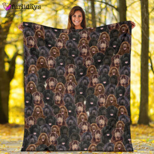 Dog Blanket Dog Face Blanket Dog Throw Blanket Newfoundland Full Face Blanket Furlidays 2