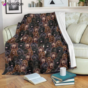 Dog Blanket Dog Face Blanket Dog Throw Blanket Newfoundland Full Face Blanket Furlidays 7