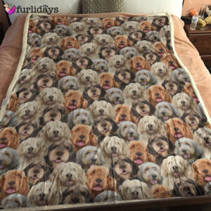 Dog Blanket Dog Face Blanket Dog Throw Blanket Otterhound Full Face Blanket Furlidays 1