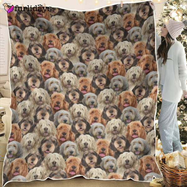 Dog Blanket – Dog Face Blanket – Dog Throw Blanket – Otterhound Full Face Blanket – Furlidays