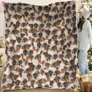 Dog Blanket Dog Face Blanket Dog Throw Blanket Papillon 1 Full Face Blanket Furlidays 6