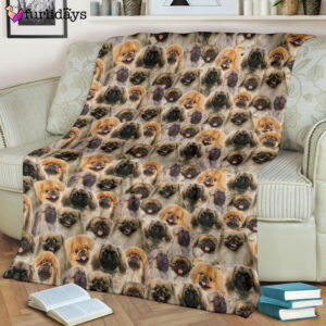 Dog Blanket Dog Face Blanket Dog Throw Blanket Pekingese Full Face Blanket Furlidays 8