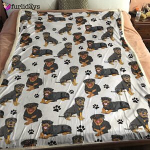 Dog Blanket Dog Face Blanket Dog Throw Blanket Rottweiler Paw Blanket Furlidays 2