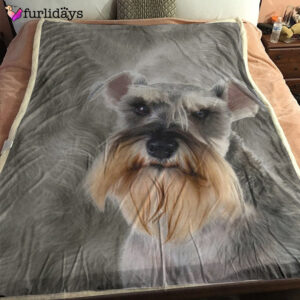 Dog Blanket Dog Face Blanket Dog Throw Blanket Schnauzer Blanket Furlidays 1