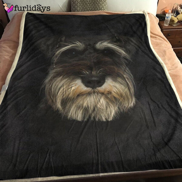 Dog Blanket – Dog Face Blanket – Dog Throw Blanket – Schnauzer Face Hair Blanket – Furlidays