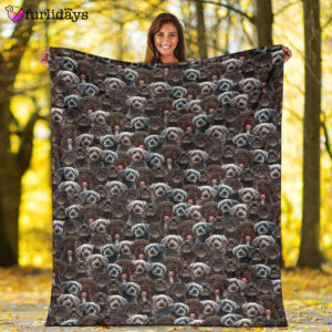 Dog Blanket Dog Face Blanket Dog Throw Blanket Schnoodle Full Face Blanket Furlidays 2