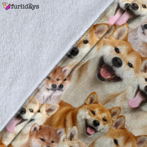 Dog Blanket Dog Face Blanket Dog Throw Blanket Shiba Inu Full Face Blanket Furlidays 5