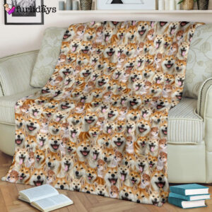 Dog Blanket Dog Face Blanket Dog Throw Blanket Shiba Inu Full Face Blanket Furlidays 8