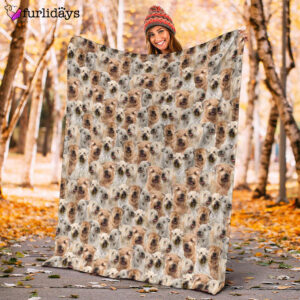 Dog Blanket Dog Face Blanket Dog Throw Blanket Soft Coated Wheaten Terrier Full Face Blanket Furlidays 10