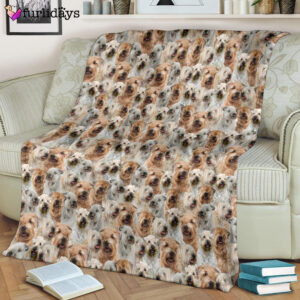 Dog Blanket Dog Face Blanket Dog Throw Blanket Soft Coated Wheaten Terrier Full Face Blanket Furlidays 8