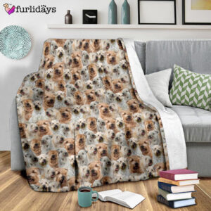 Dog Blanket Dog Face Blanket Dog Throw Blanket Soft Coated Wheaten Terrier Full Face Blanket Furlidays 9