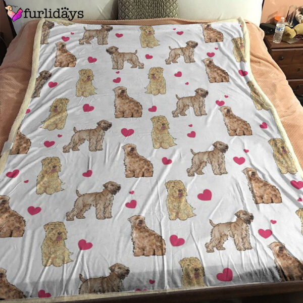 Dog Blanket – Dog Face Blanket – Dog Throw Blanket – Soft Coated Wheaten Terrier Heart Blanket – Furlidays