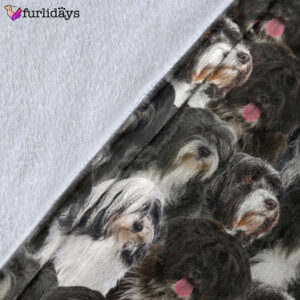 Dog Blanket Dog Face Blanket Dog Throw Blanket Tibetan Terrier Full Face Blanket Furlidays 5