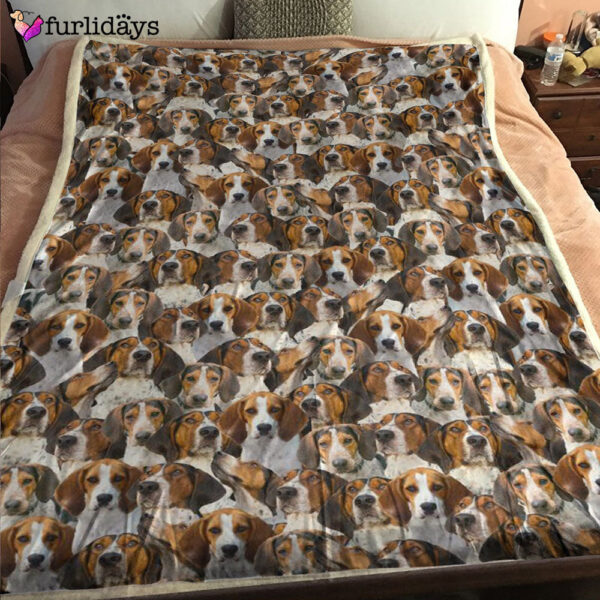Dog Blanket – Dog Face Blanket – Dog Throw Blanket – Treeing Walker Coonhound Full Face Blanket – Furlidays