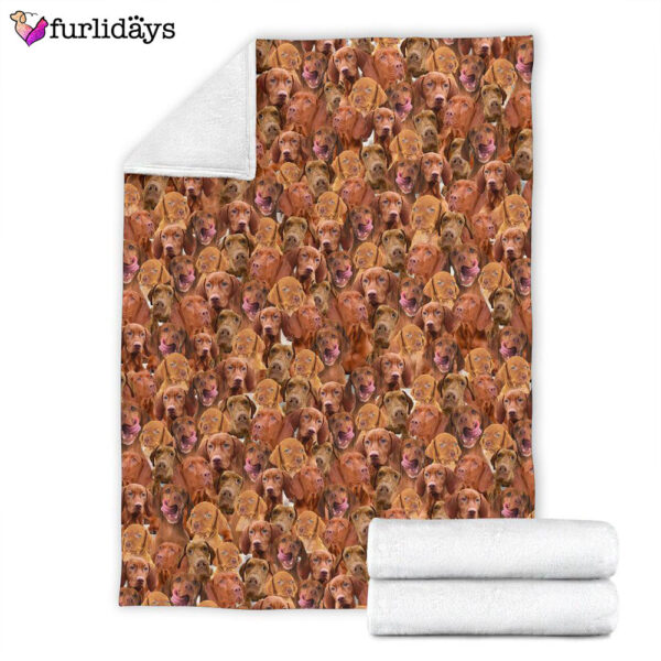 Dog Blanket – Dog Face Blanket – Dog Throw Blanket – Vizsla Full Face Blanket – Furlidays