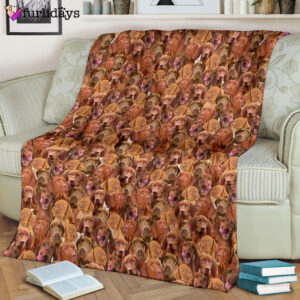 Dog Blanket Dog Face Blanket Dog Throw Blanket Vizsla Full Face Blanket Furlidays 8
