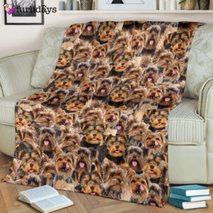 Dog Blanket Dog Face Blanket Dog Throw Blanket Yorkshire Terrier Blanket Furlidays 4