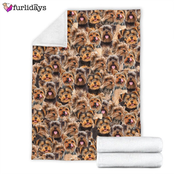Dog Blanket – Dog Face Blanket – Dog Throw Blanket – Yorkshire Terrier Blanket – Furlidays