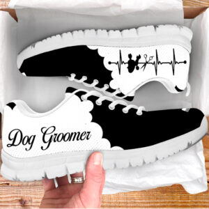 Dog Groomer Shoes Cloudy Black White…